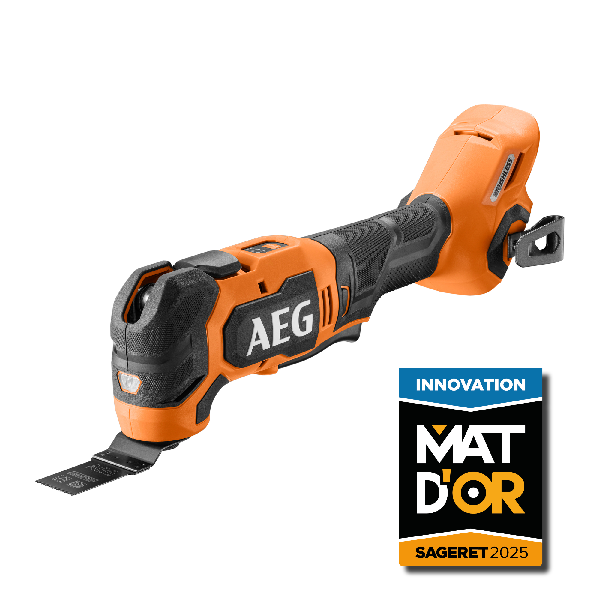 Le Multitool Brushless PRO18V BMT 18BL d'AEG a obtenu le Label &quot;MAT D'OR Innovation 2025&quot;